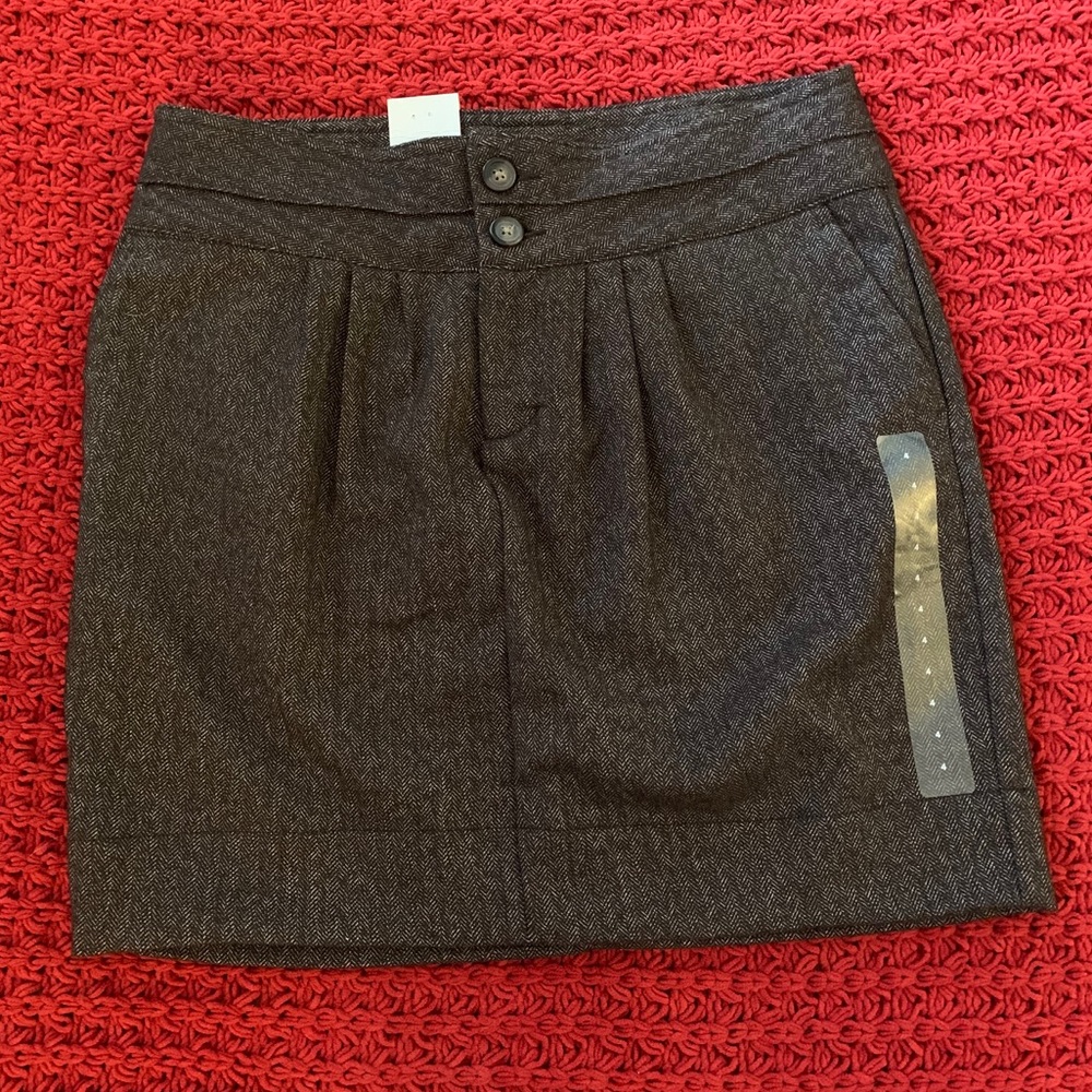 NWT Gap Brown Tweed Skirt